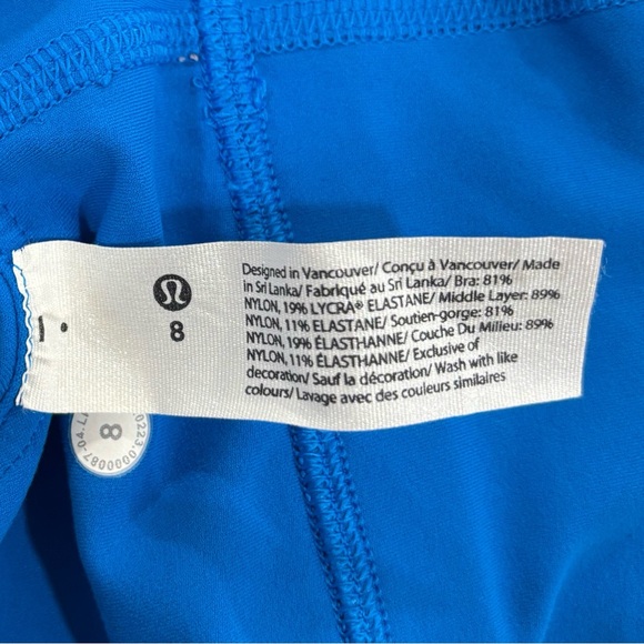 Lululemon Align Asymmetrical Bra Size 8 In Poolside Blue EUC - Picture 4 of 5